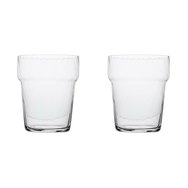 Byon Opacity drinking glasses 30 cl 2-pack Clear | Scandinavian Design | Drinking glasses & tumblers | Transparent