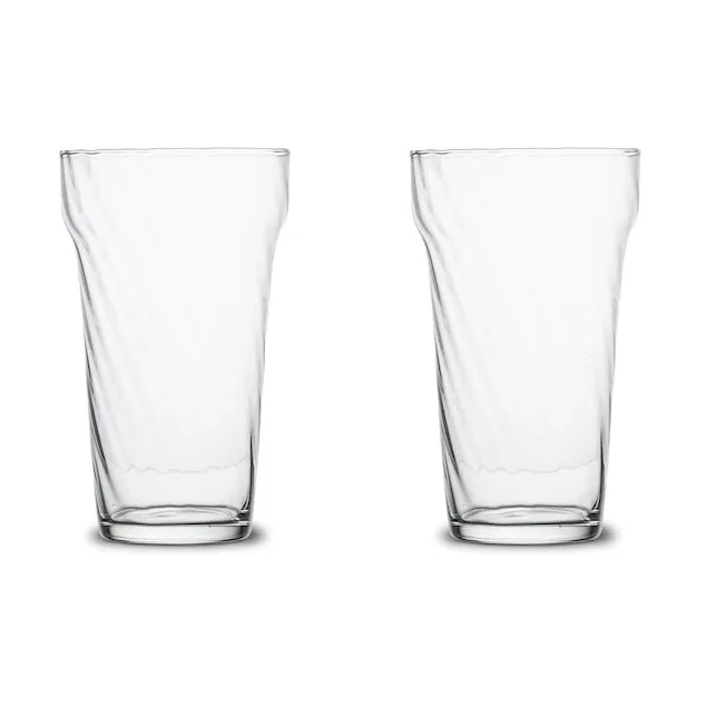 Byon Opacity high ball glass 43 cl 2-pack Clear | Scandinavian Design | Drinking glasses & tumblers | Transparent