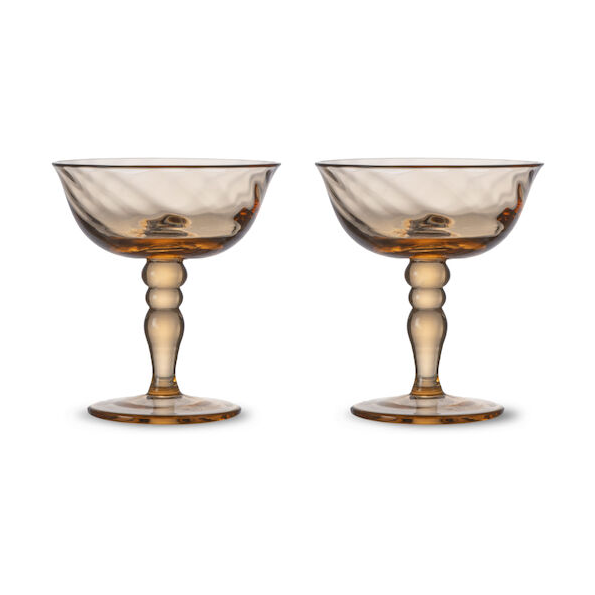 Byon Opacity Italian champagne coupe 15 cl 2-pack Peach