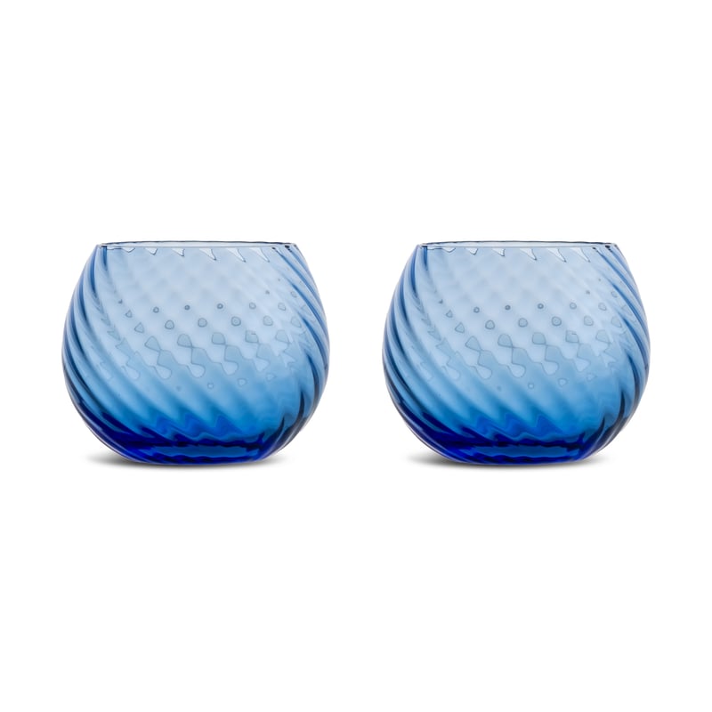 Byon Opacity water glass 22 cl 2-pack Blue