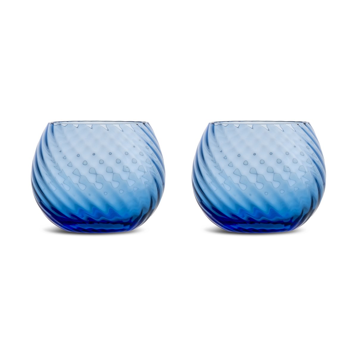 Byon Opacity water glass 22 cl 2-pack Blue