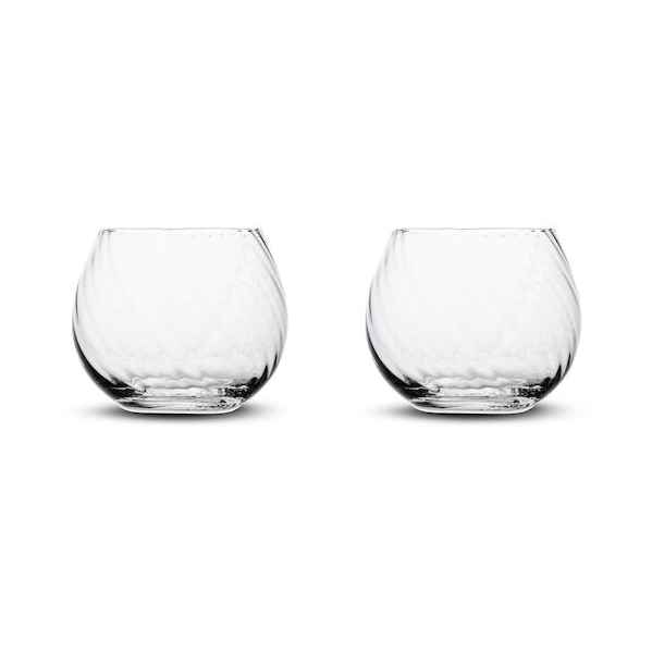 Byon Opacity water glass 22 cl 2-pack Clear | Scandinavian Design | Drinking glasses & tumblers | Transparent