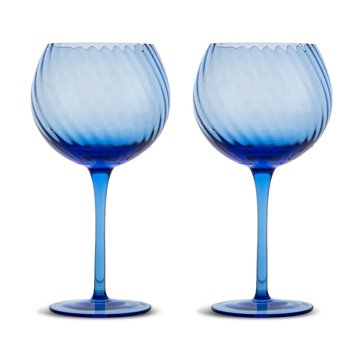 Byon Opacity wine glasses 47 cl 2-pack Blue | Scandinavian Design | Wine glasses | Blue