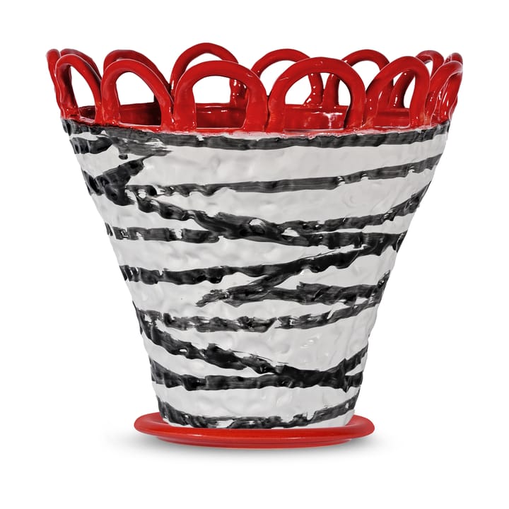 Patty pot L Ø30 cm - Zebra-red - Byon