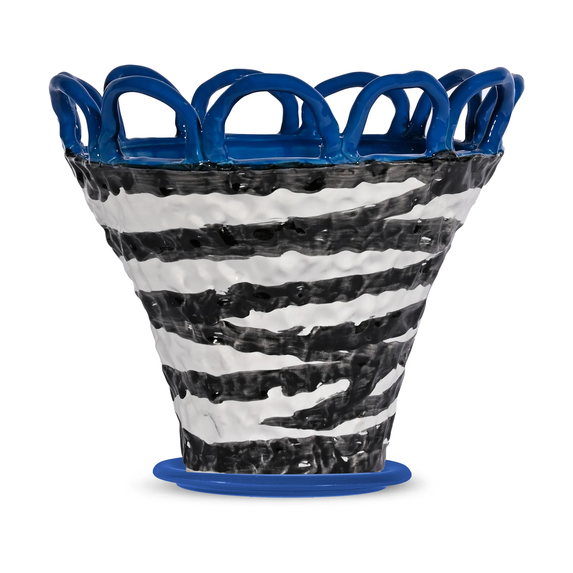 Patty pot S Ø25 cm, Zebra-blue Byon