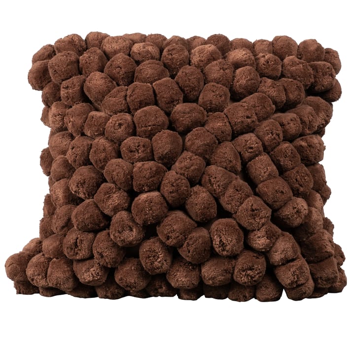 Pom Pom cushion 45x45 cm - brown - Byon