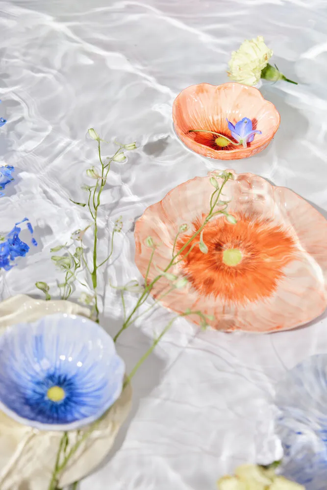 Poppy bowl, Blue, Ø11 cm Byon