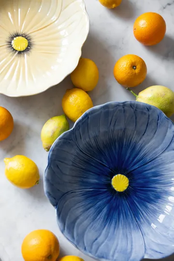 Poppy bowl - Blue, Ø30 cm - Byon