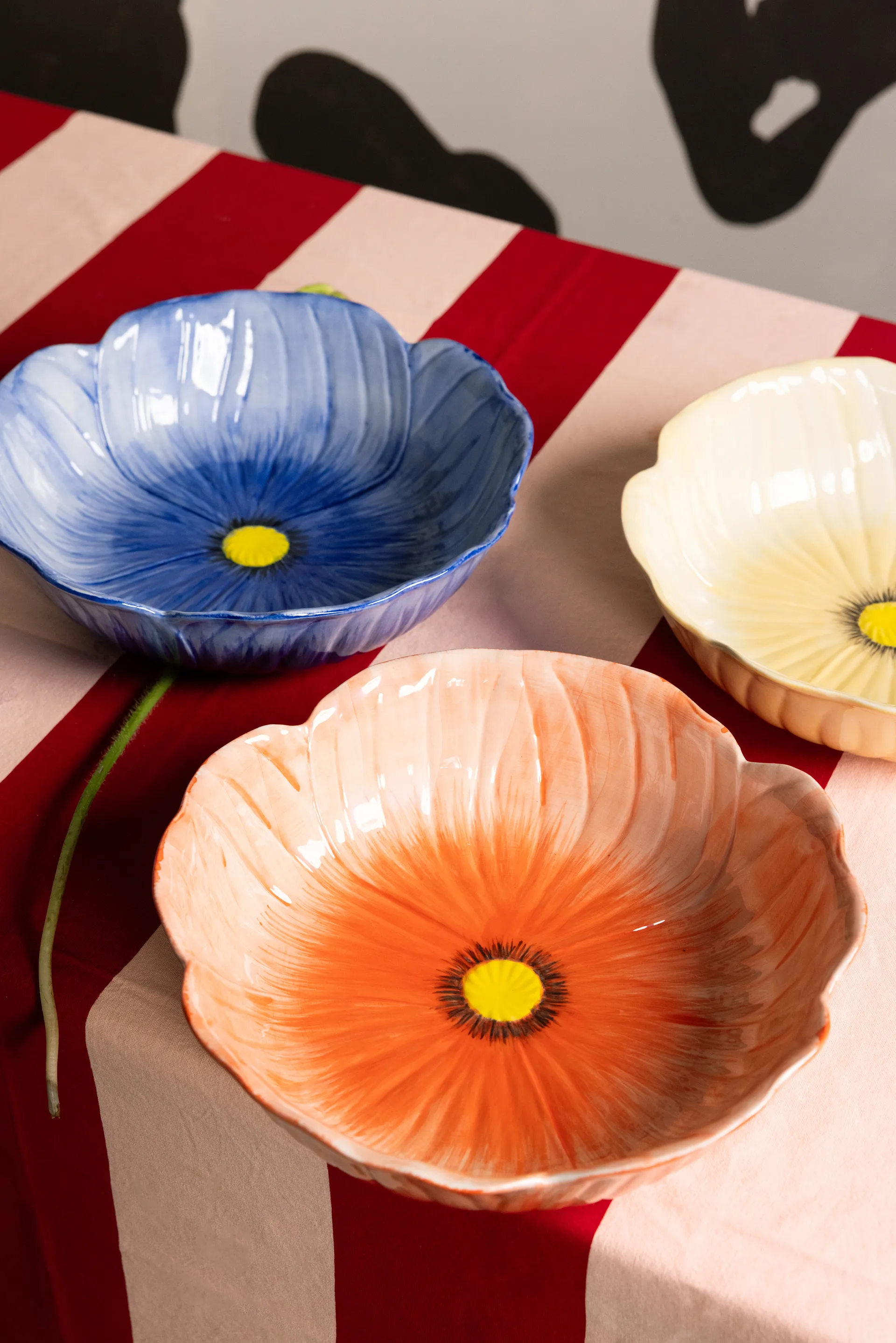 Poppy bowl, Red, Ø30 cm Byon