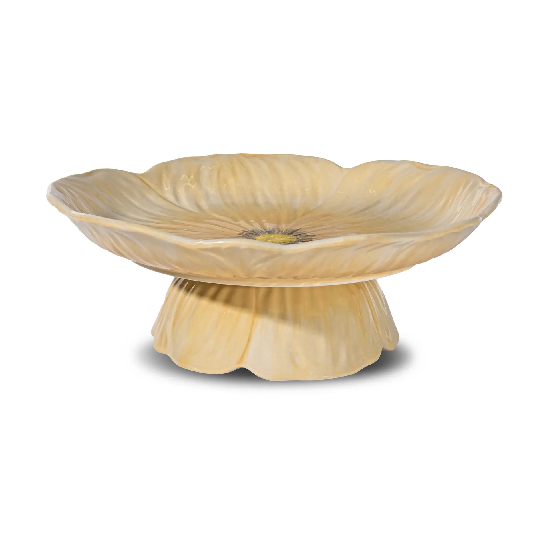Poppy cake stand Ø26 cm, Beige Byon