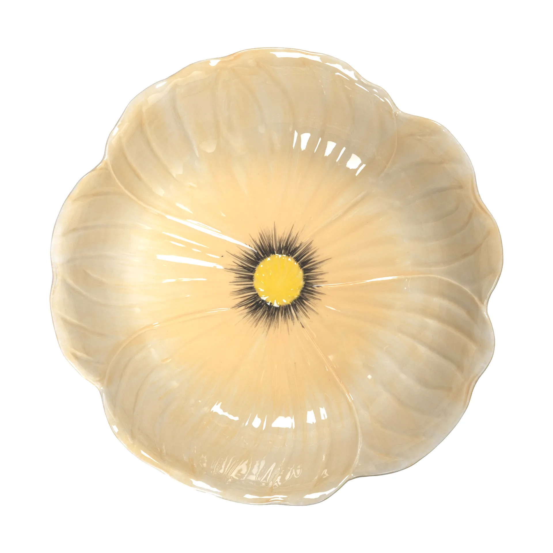 Poppy cake stand Ø26 cm, Beige Byon