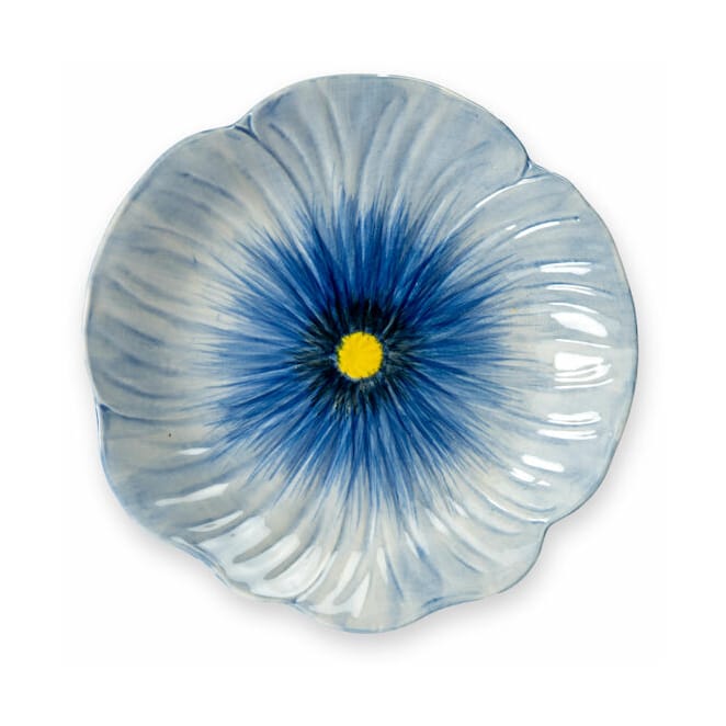 Poppy small plate 20.5x21 cm - Blue - Byon