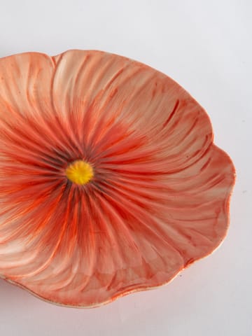 Poppy small plate 20.5x21 cm - Red - Byon