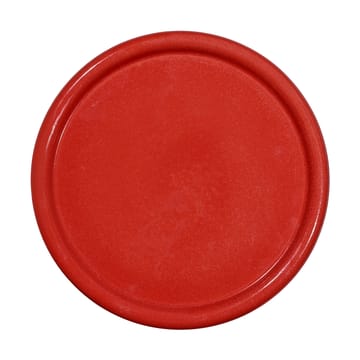 Porto cake plate Ø26x11 cm - Red-beige - Byon