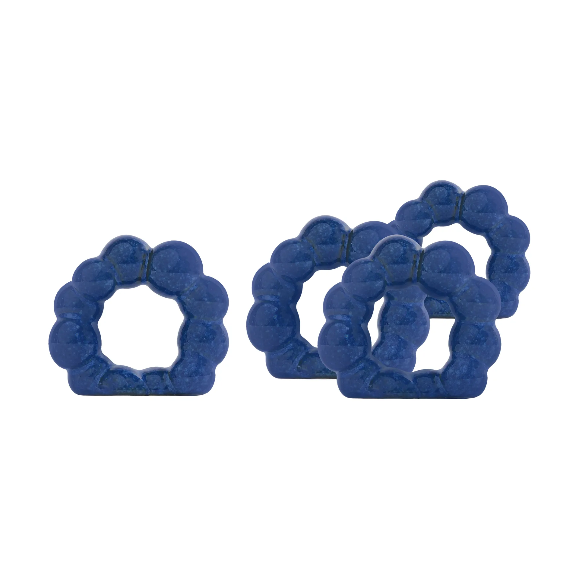 Porto napkin ring 4-pack, Blue Byon