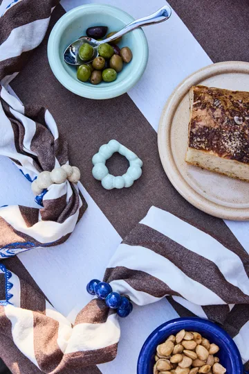 Porto napkin ring 4-pack - Blue - Byon