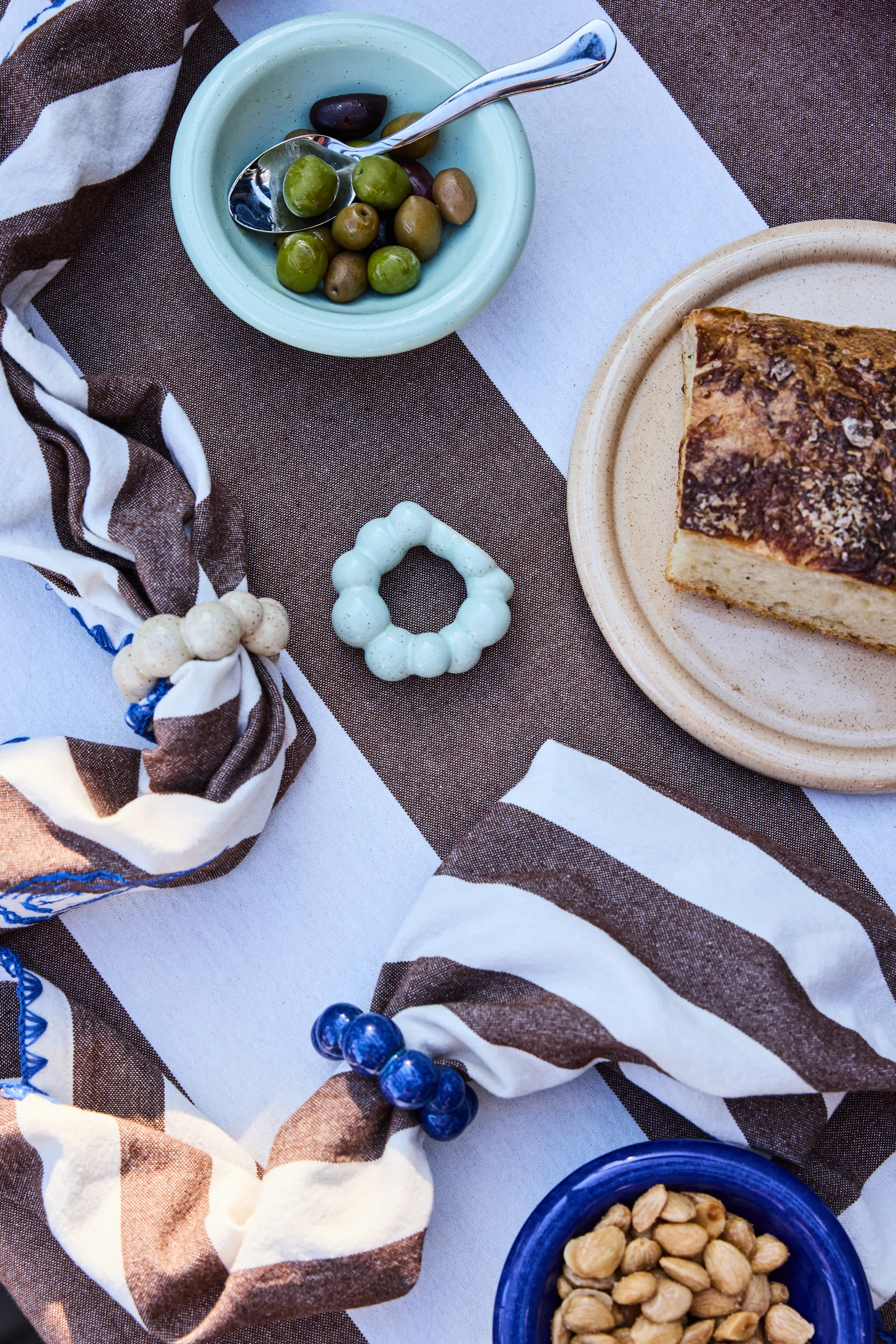 Porto napkin ring 4-pack, Mint green Byon