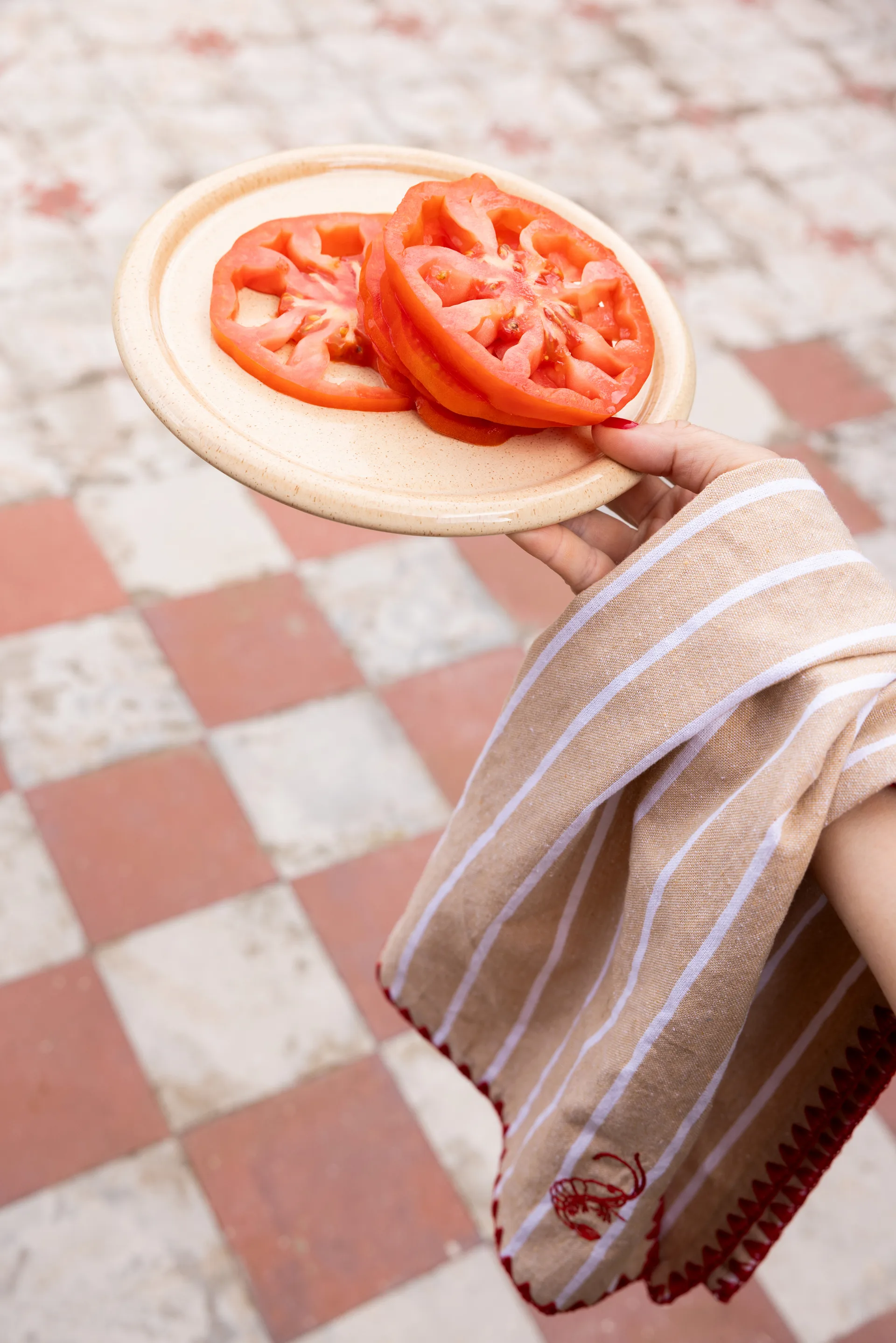 Porto plate Ø21.5 cm, Beige Byon