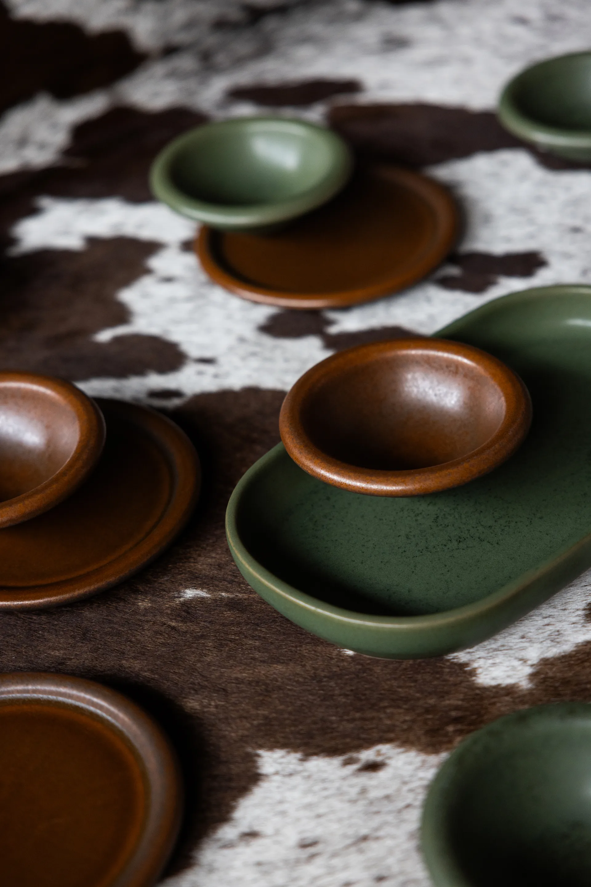 Porto serving tray 18x30 cm, Green Byon