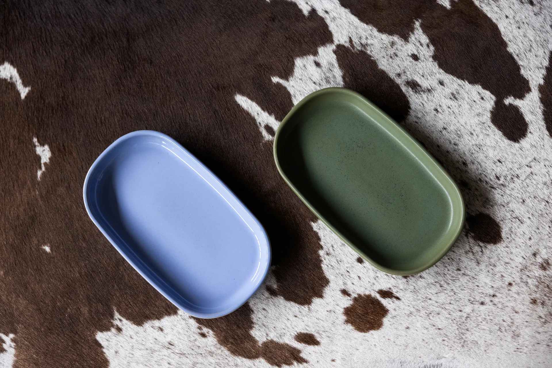 Porto serving tray 18x30 cm, Light blue Byon