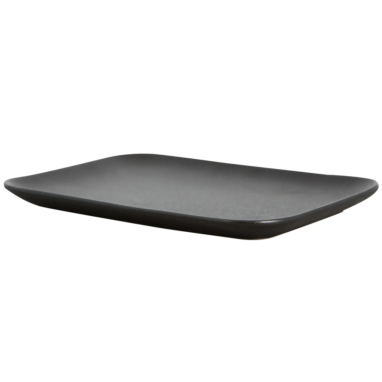 Byon Raw Black rectangular plate Black | Scandinavian Design | Serving platters & dishes | Black
