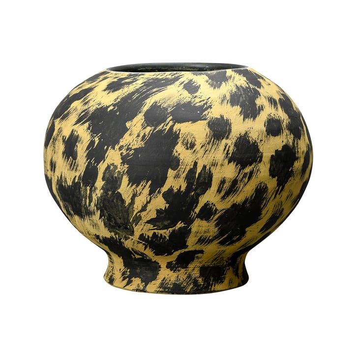 Safari vase 30 cm, black-yellow Byon