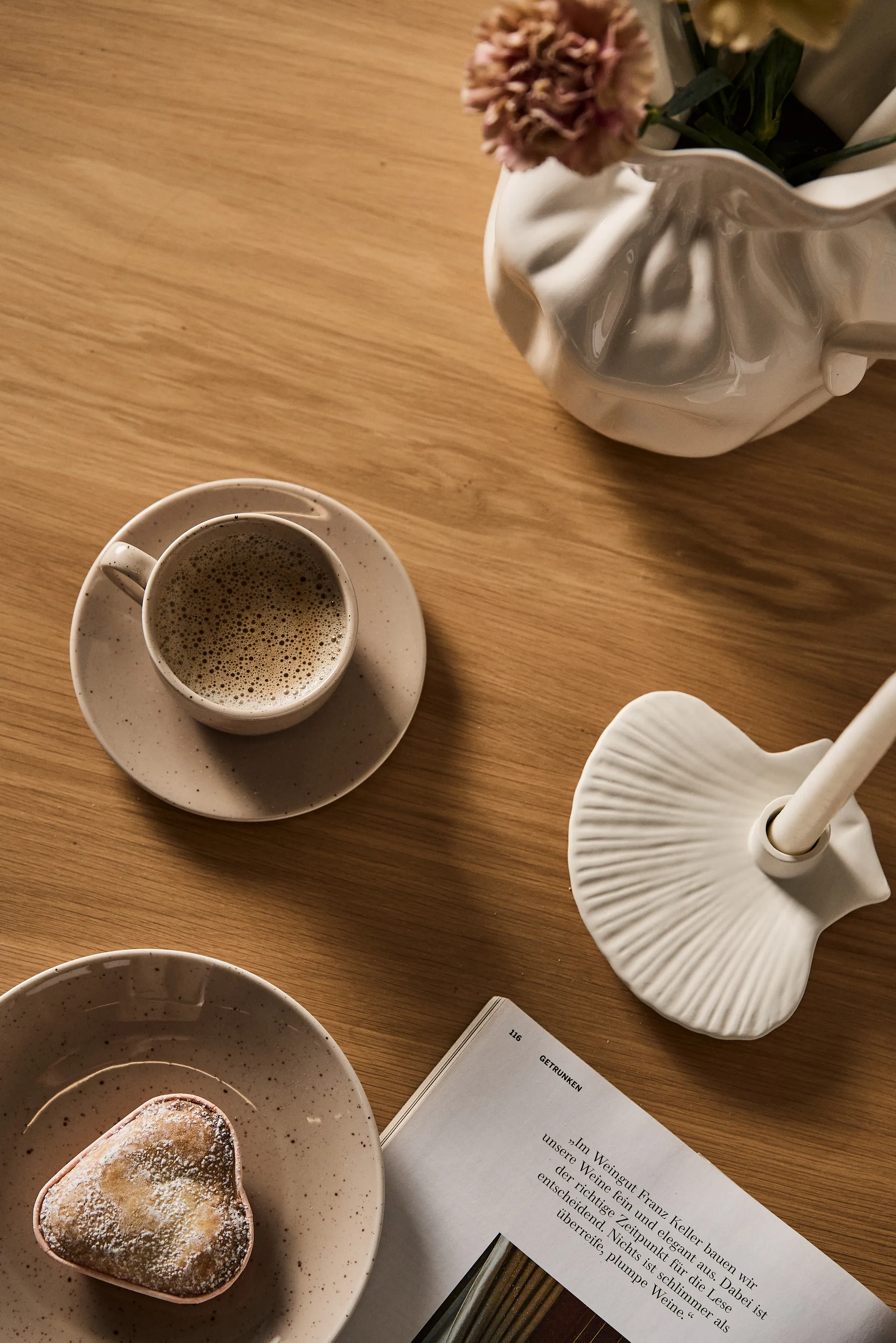 Shell candle sticks 15.5 cm, White Byon