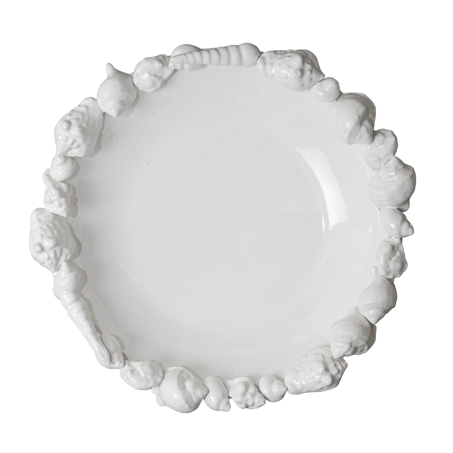 Shell saucer 38 cm, white Byon