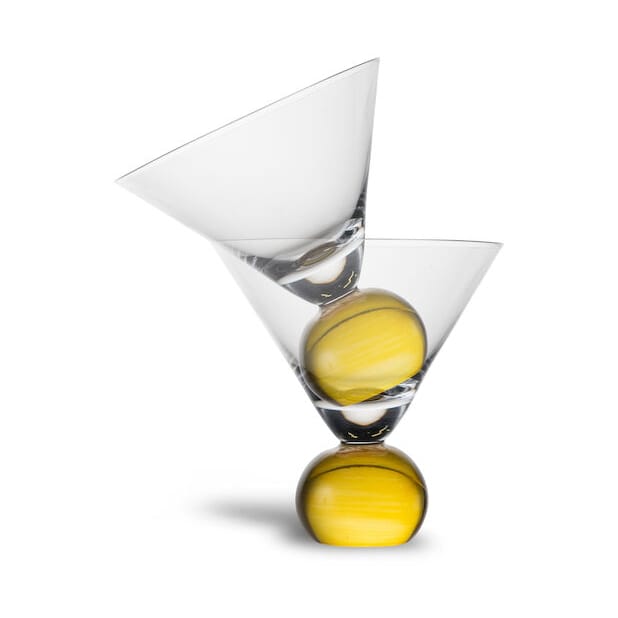 Spice glass 24 cl 2-pack - Yellow-clear - Byon