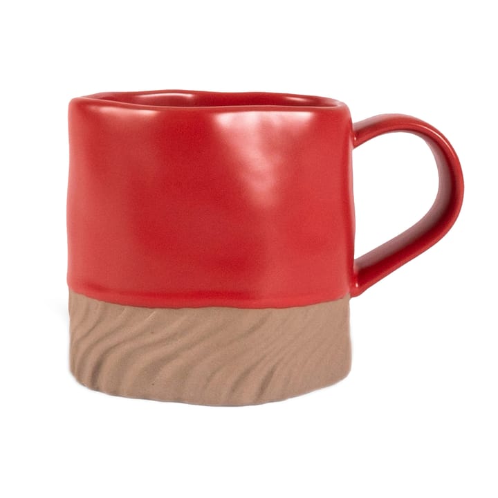 Swirl mug 38 cl - Red-beige - Byon