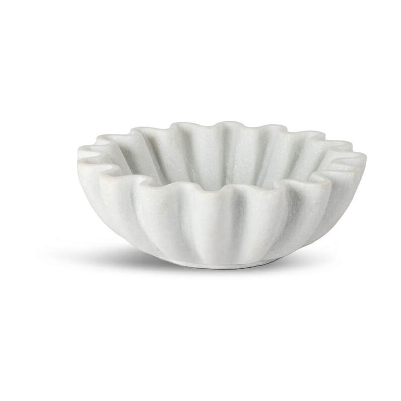 Byon Tachi bowl o30.5 cm Marble | Scandinavian Design | Decorative bowls | White