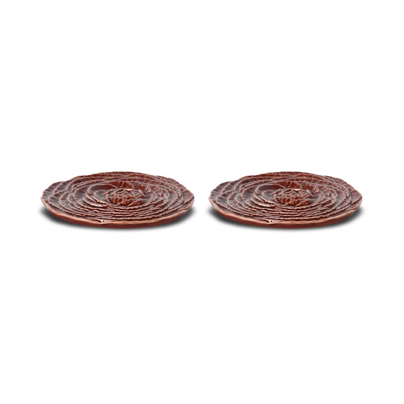 Byon Veggie coasters o10 cm 2-pack Burgundy | Scandinavian Design | Coasters | Red