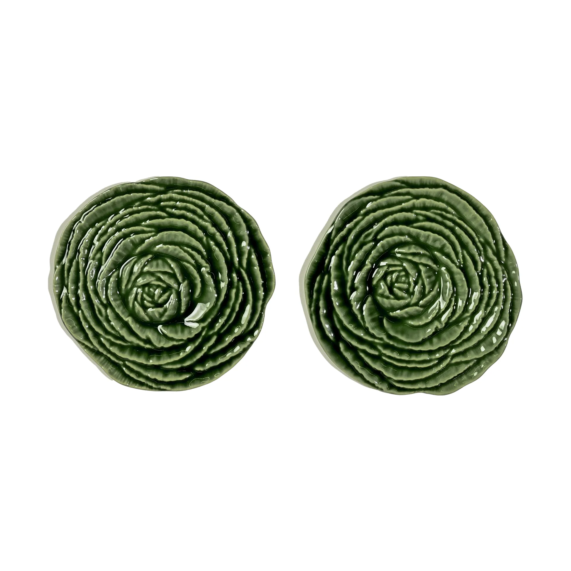 Veggie coasters Ø10 cm 2-pack, Green Byon