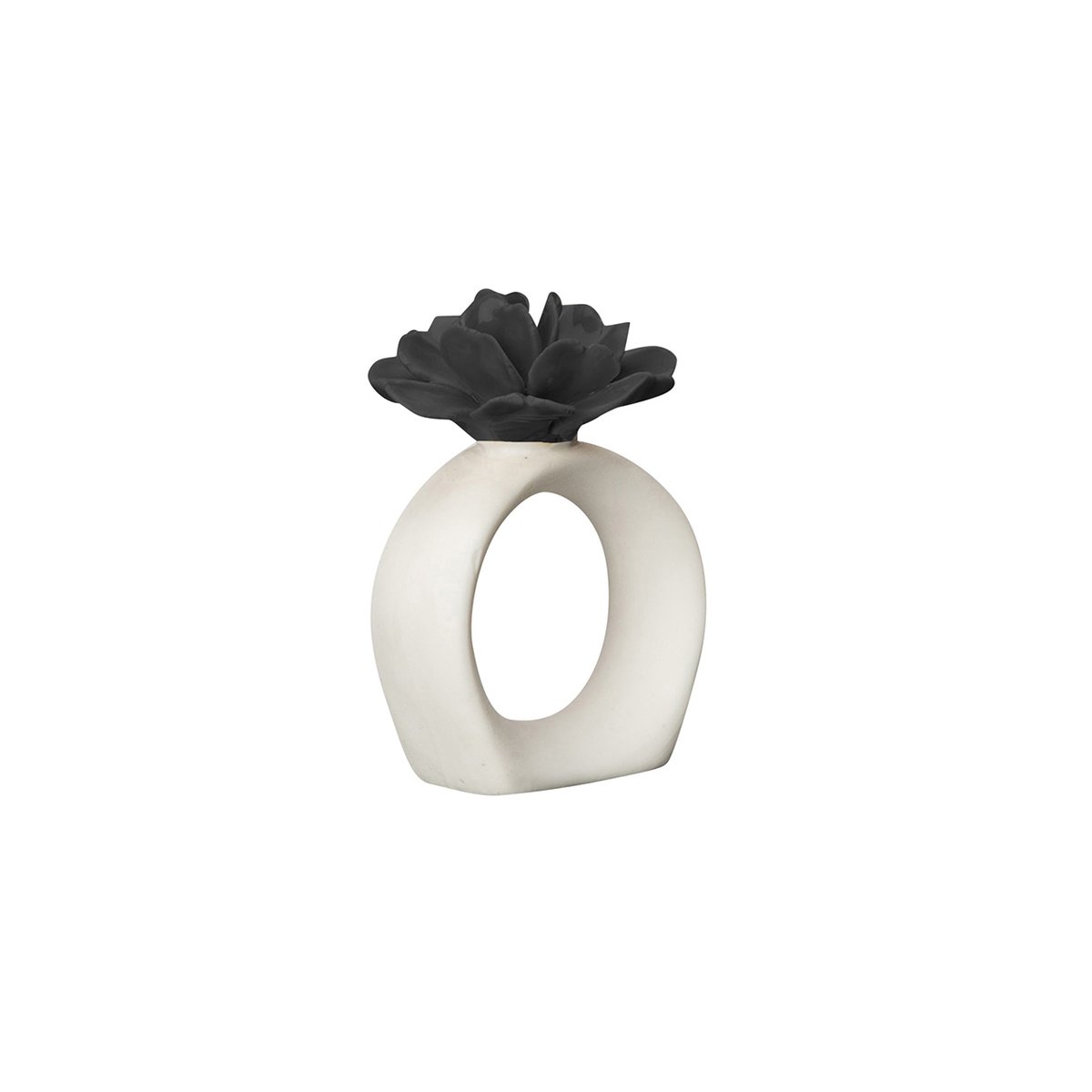 Byon Water Lily napkin ring white-black | Scandinavian Design | Napkin rings & holders | White