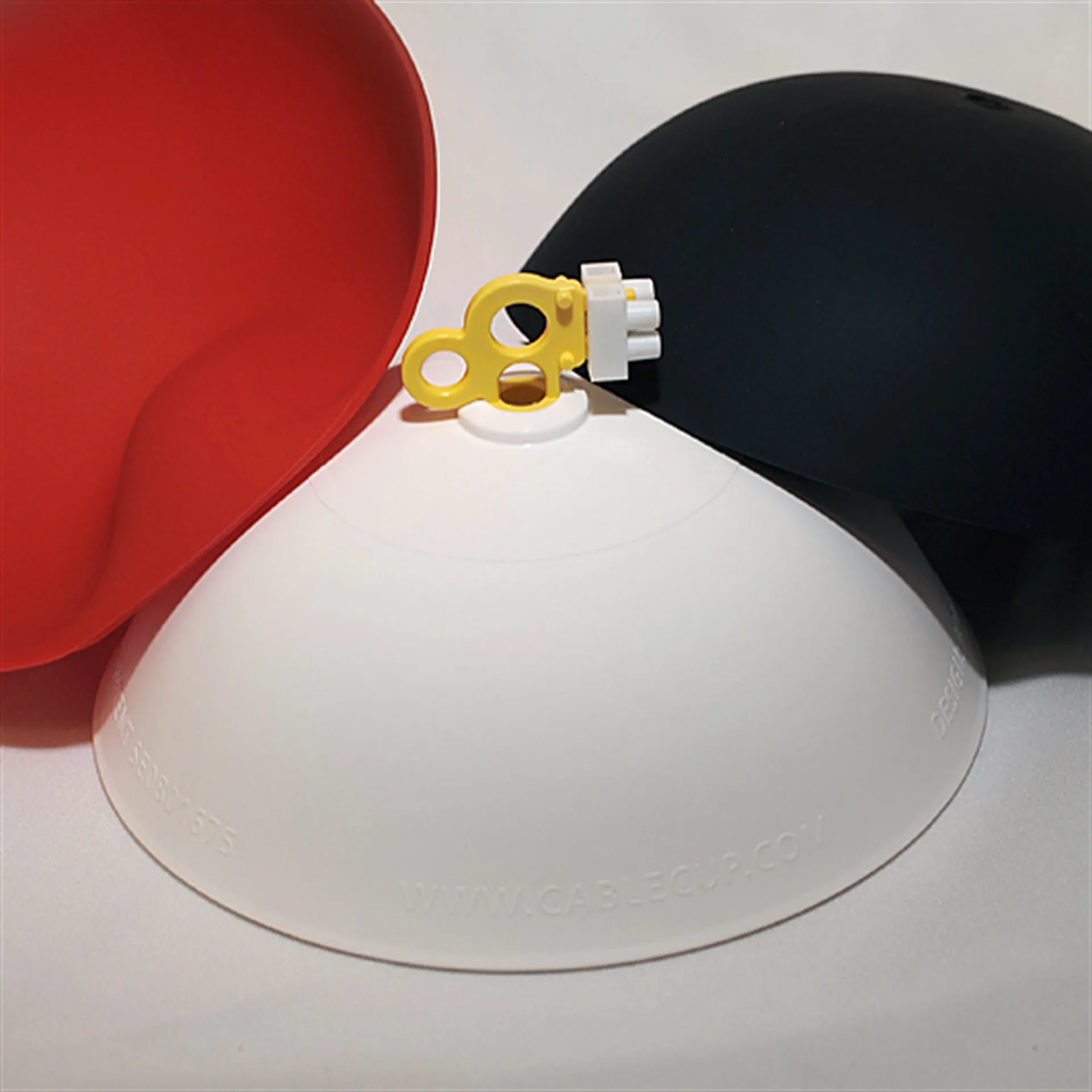 CableCup ceiling cup, black CableCup