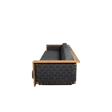 Angle sofa 3-seater - Dark grey, teak - Cane-line