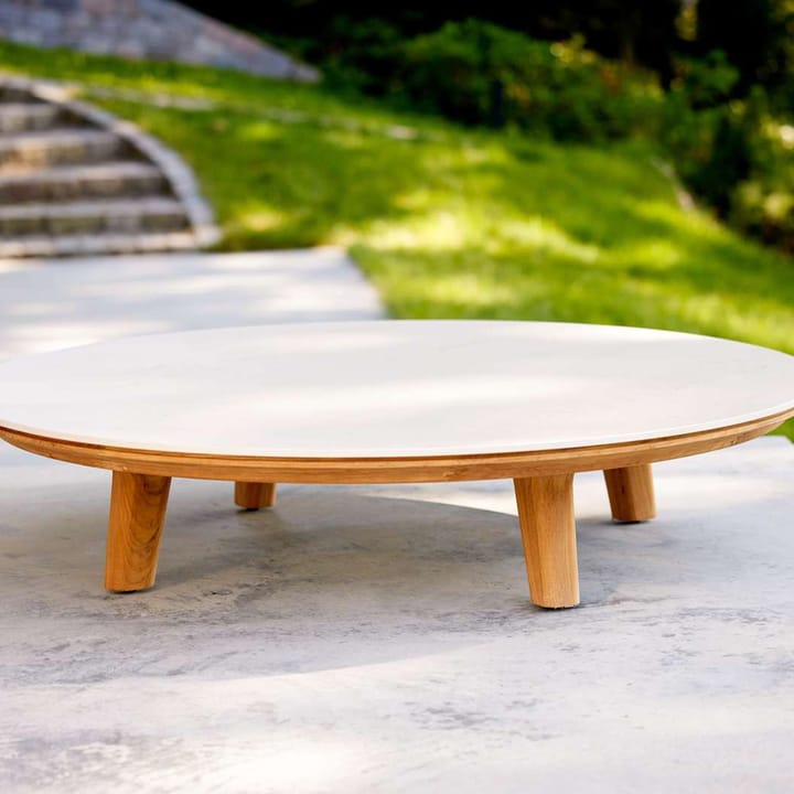 Aspect coffee table, Fossil grey-teak, ceramic Cane-line