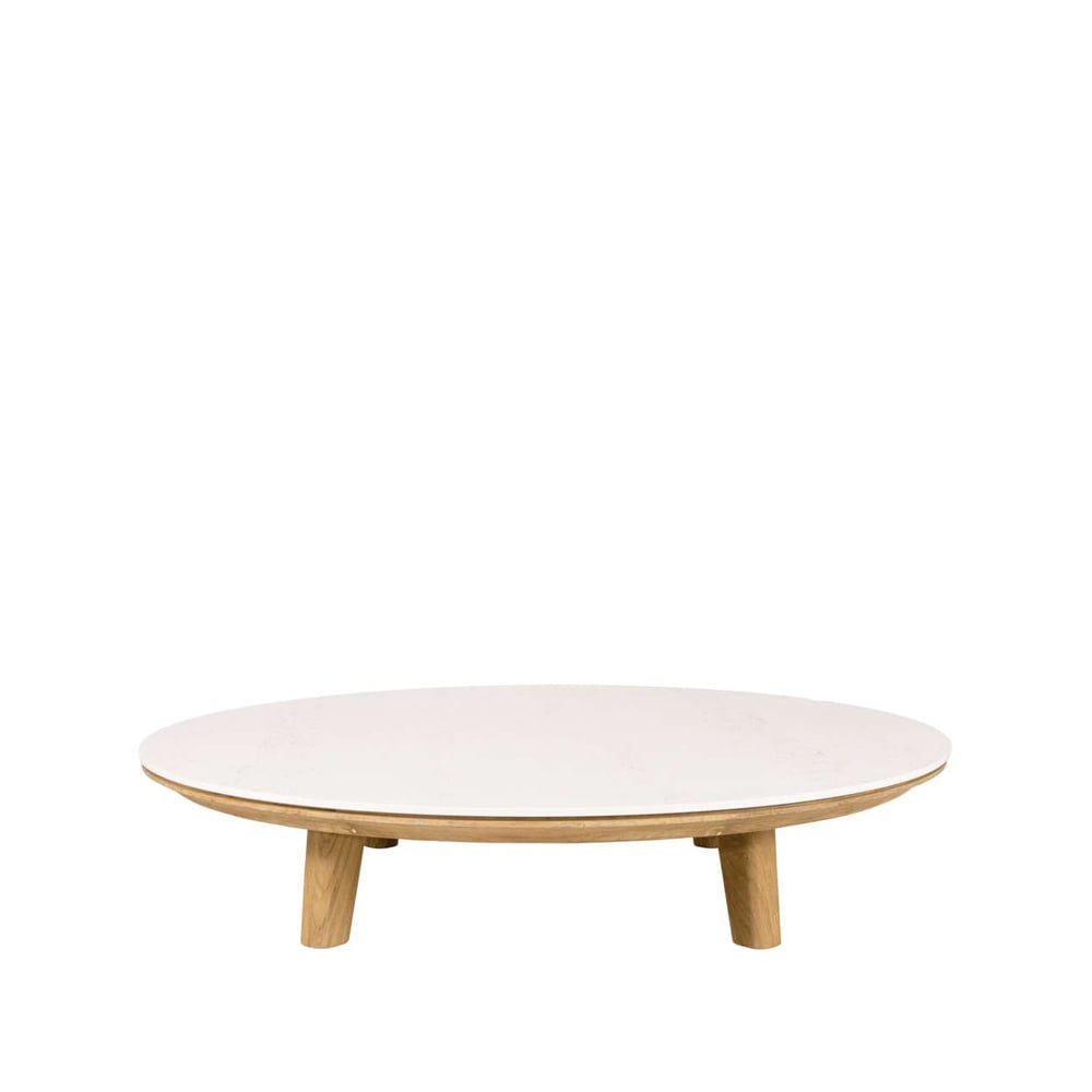 Cane-line Aspect coffee table Travertine-teak | Scandinavian Design | Garden tables | Beige