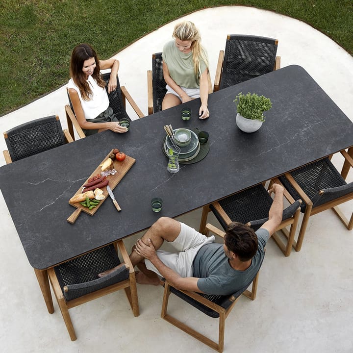 Aspect dining table - Fossil black-teak 210 cm - Cane-line