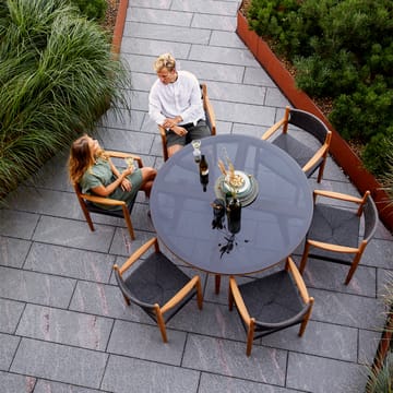 Aspect dining table round - Smokey black-teak - Cane-line