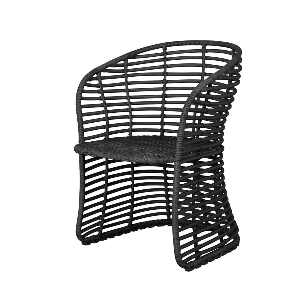 Cane-line Basket chair Graphite | Scandinavian Design | Garden chairs | Grey