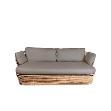 Basket sofa 2-seater - Natural, taupe cushions - Cane-line