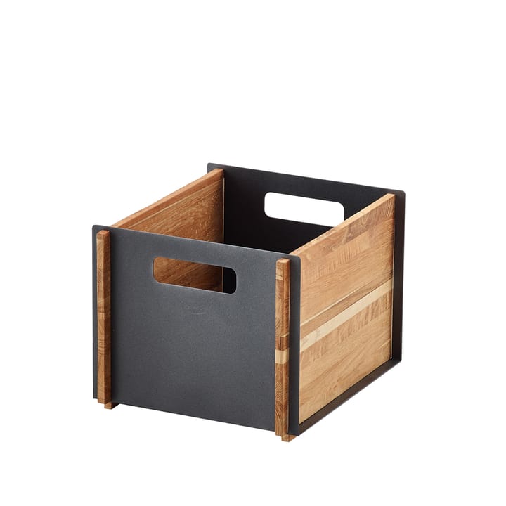 Box storage - Lava grey, teak - Cane-line