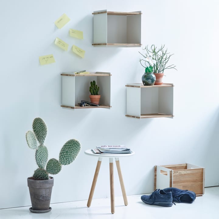 Box Wall Storage, White, teak Cane-line