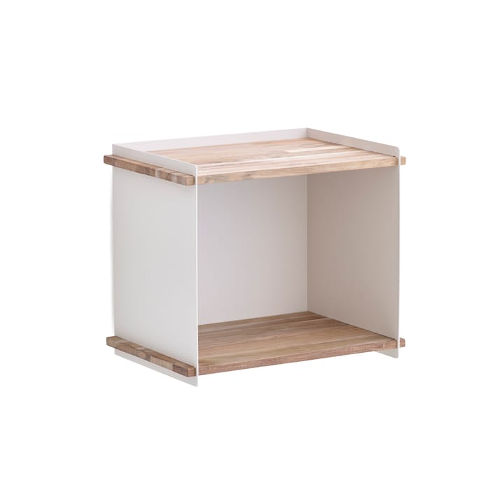 Box Wall Storage - White, teak - Cane-line