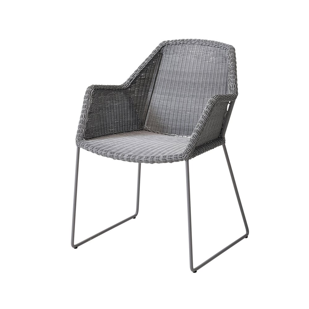 Cane-line Breeze armchair weave Light grey | Scandinavian Design | Garden chairs | Grey