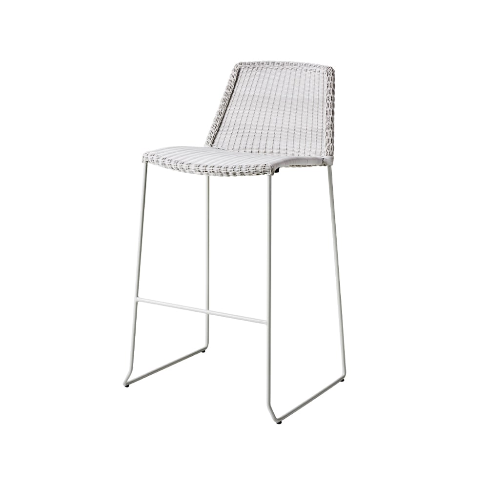 Cane-line Breeze barstool White grey | Scandinavian Design | Garden chairs | White