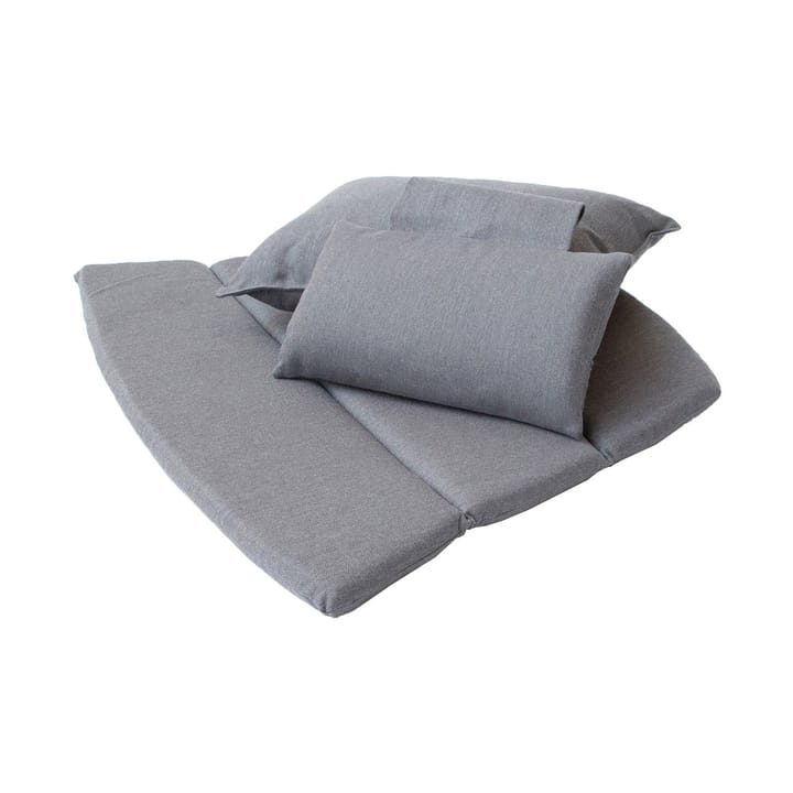 Breeze cushion set lounge armchair high back - Cane-line Natté grey - Cane-line