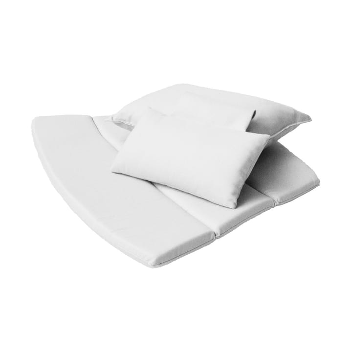 Breeze cushion set lounge armchair high back - Cane-line Natté white - Cane-line