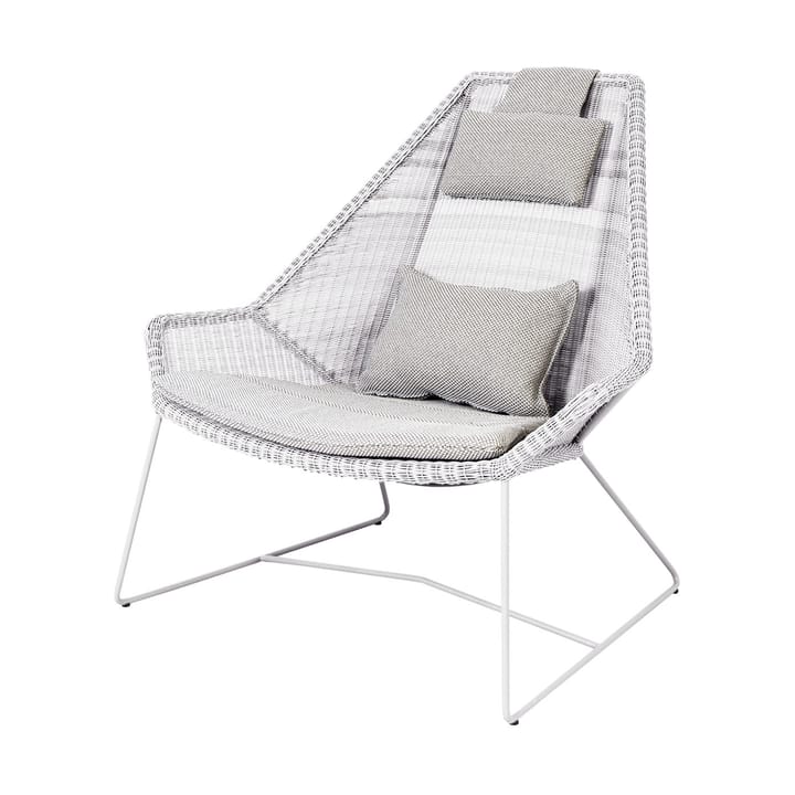 Breeze cushion set lounge armchair high back - Focus light grey - Cane-line